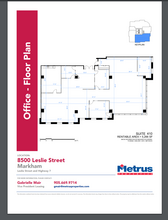 8500 Leslie St, Markham, ON for lease Floor Plan- Image 1 of 1