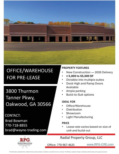 3800 Thurmon Tanner Pkwy, Oakwood, GA for lease - Building Photo - Image 2 of 4