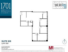 1701 E Woodfield Rd, Schaumburg, IL for lease Floor Plan- Image 1 of 9