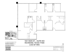 1601 Main St, Richmond, TX for lease Floor Plan- Image 1 of 1