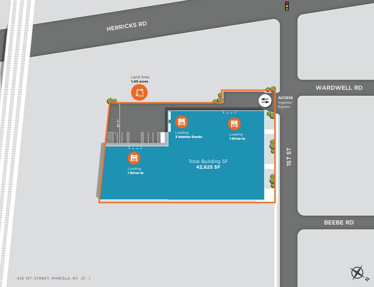 435 1st St, Mineola, NY for lease - Site Plan - Image 2 of 2