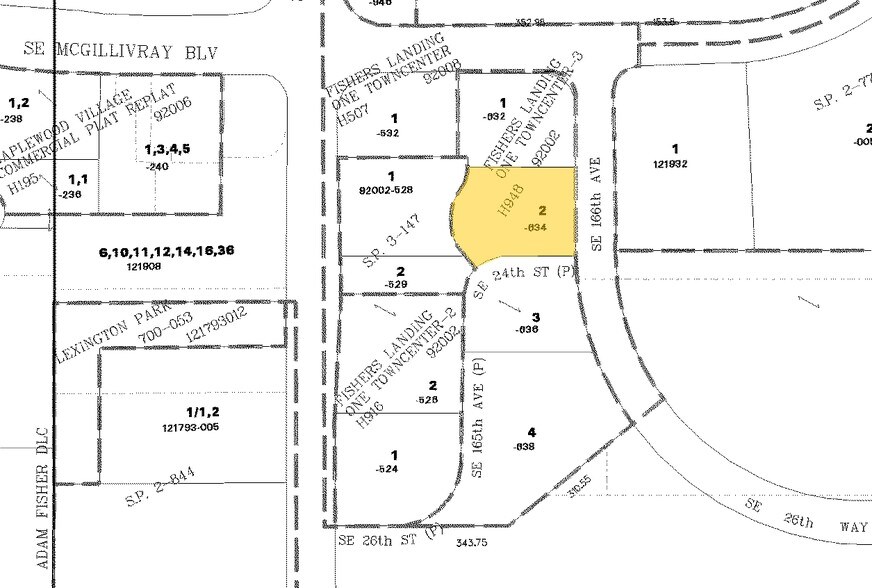16508 SE 24th St, Vancouver, WA for lease - Plat Map - Image 2 of 5