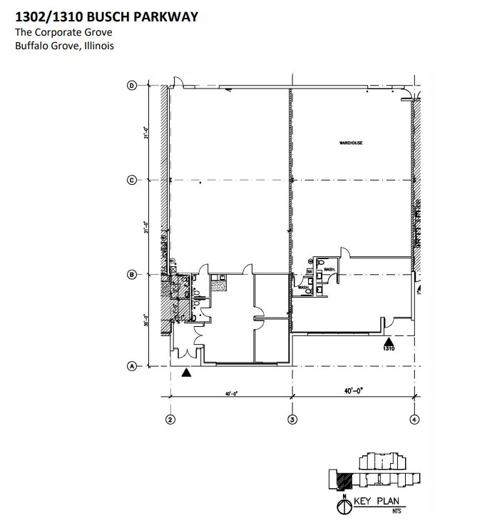 1300-1398 Busch Pky, Buffalo Grove, IL for lease Floor Plan- Image 1 of 1