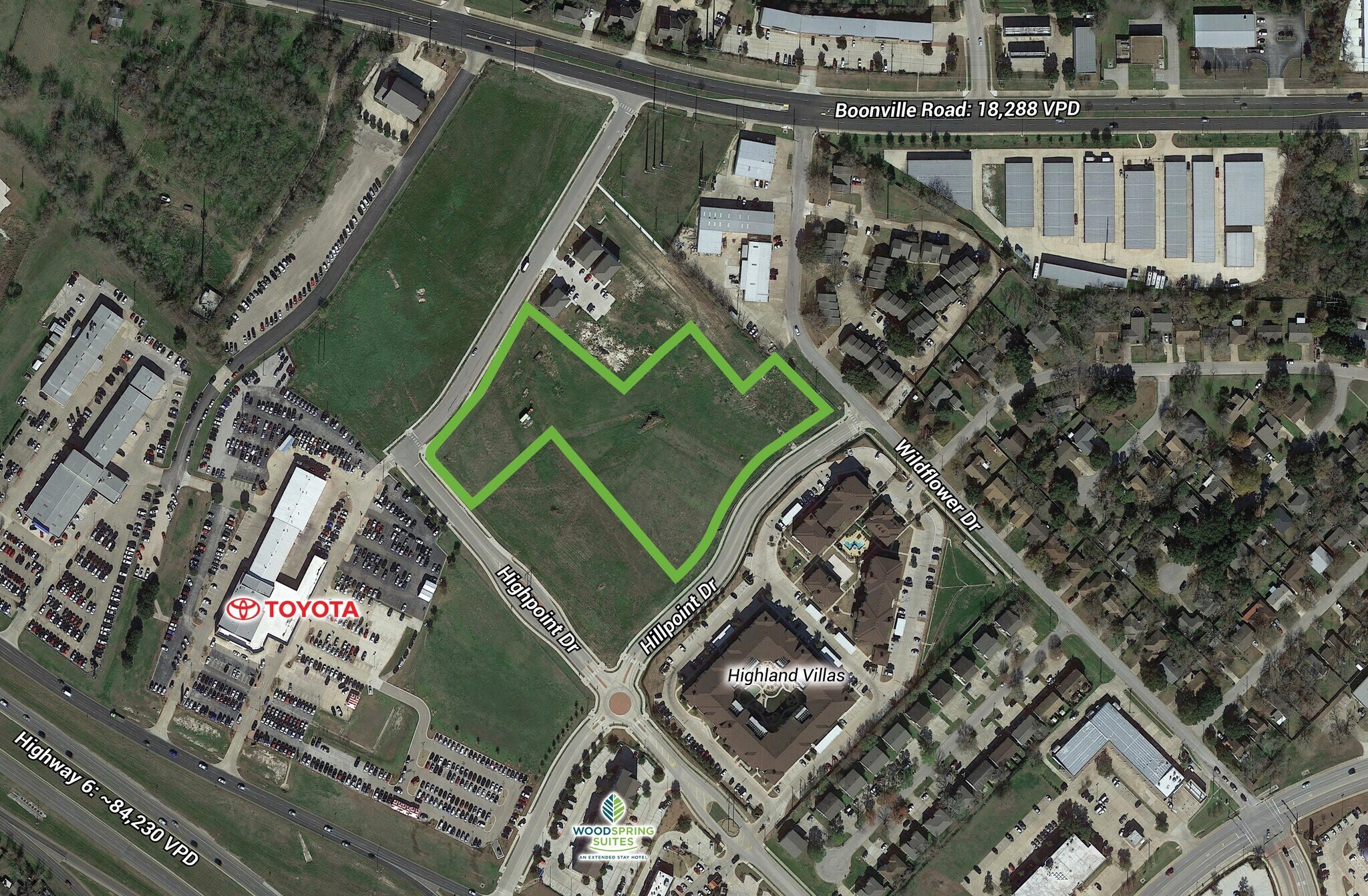 Town Square and Highpoint Avenue, Bryan, TX for sale Primary Photo- Image 1 of 1