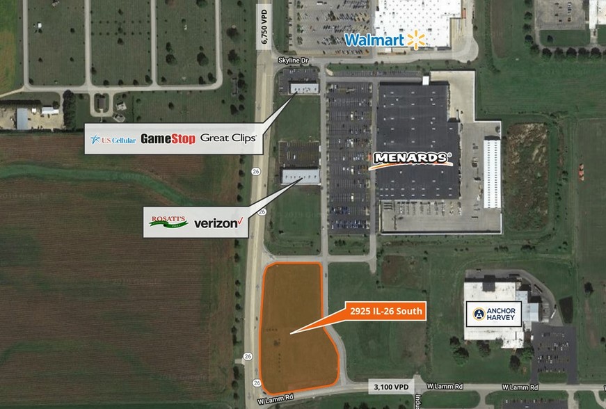 2925 Illinois Route 26 S, Freeport, IL for lease - Aerial - Image 1 of 3