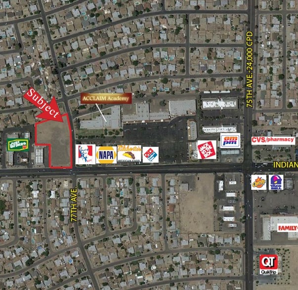 NWC Of 77th And Indian School Rd, Phoenix, AZ for sale - Primary Photo - Image 1 of 4