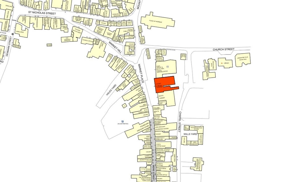 8 Market Pl, Diss for lease - Goad Map - Image 3 of 3