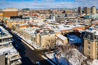 312 Rue Sherbrooke E, Montréal, QC - AERIAL  map view