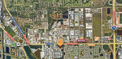 17054 Alico Commerce Ct, Fort Myers, FL - aerial  map view