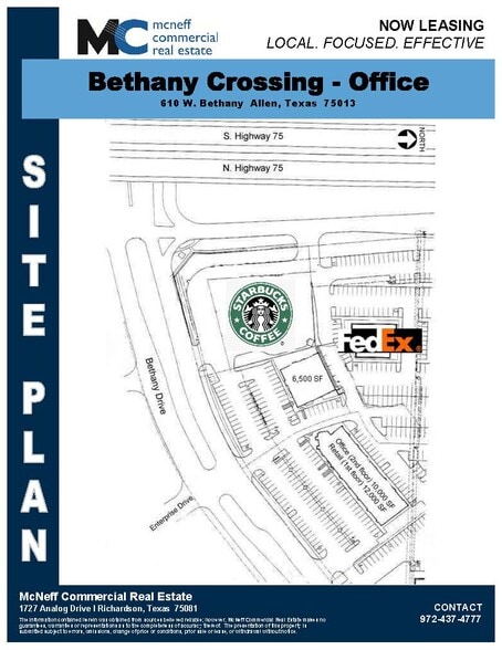 604 W Bethany Dr, Allen, TX for lease - Site Plan - Image 3 of 3