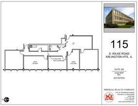 115 S Wilke Rd, Arlington Heights, IL for lease Floor Plan- Image 1 of 7