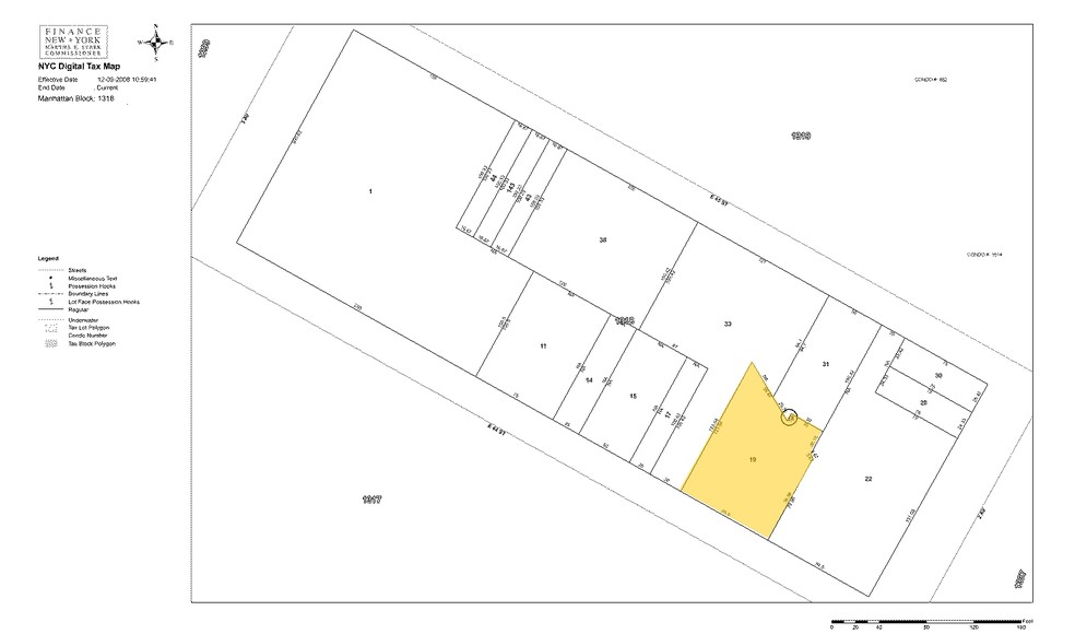 245 E 44th St, New York, NY for lease - Plat Map - Image 2 of 2