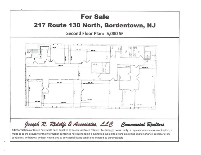 217 Rt 130, Bordentown, NJ for lease Floor Plan- Image 1 of 1