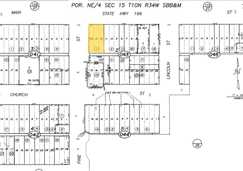 222-226 W Main St, Santa Maria, CA for lease - Plat Map - Image 3 of 3