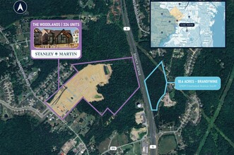 12509 Crestwood Avenue Ave South, Brandywine, MD - aerial  map view