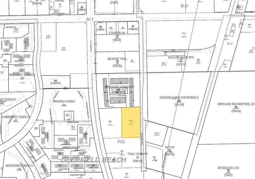 301-321 Goolsby Blvd, Deerfield Beach, FL for lease - Plat Map - Image 2 of 5