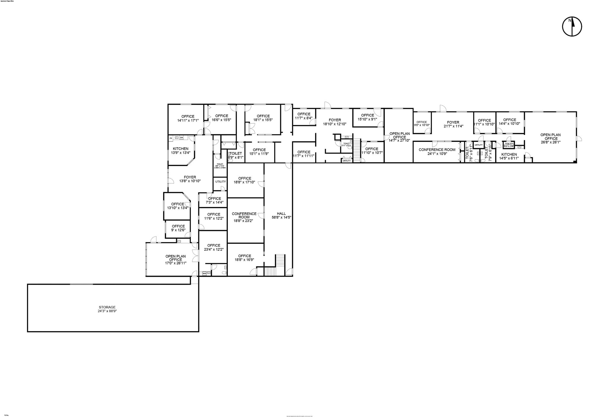 4070-4084 S 300 W, Salt Lake City, UT for lease Floor Plan- Image 1 of 40
