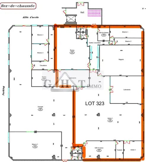Office in Vitry-sur-Seine for lease - Floor Plan - Image 3 of 10