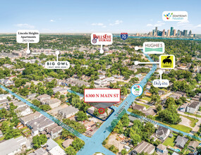 6300 N Main St, Houston, TX - aerial  map view - Image1