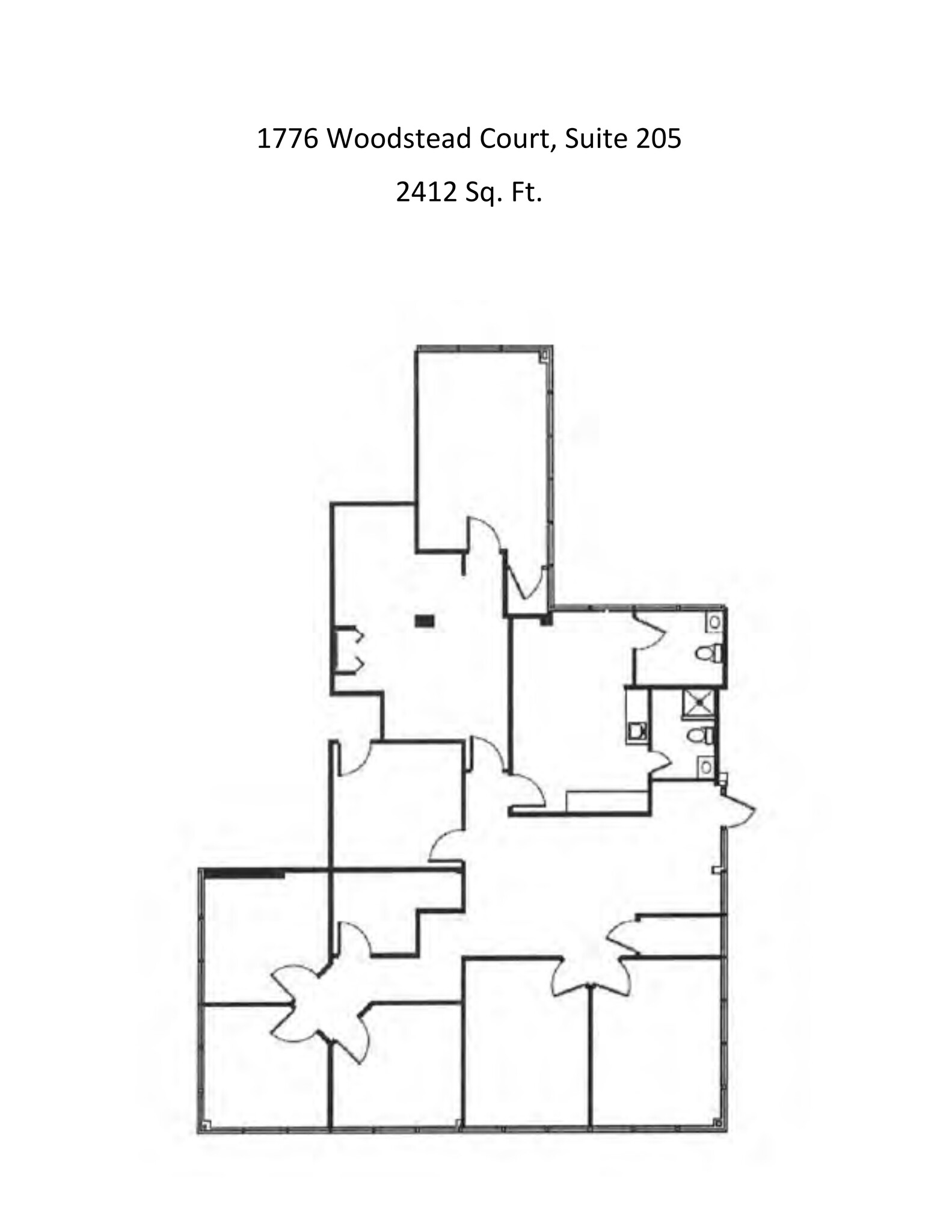 1776 Woodstead Ct, The Woodlands, TX for lease Site Plan- Image 1 of 1