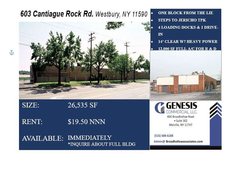 603 Cantiague Rock Rd, Westbury, NY for lease - Other - Image 3 of 3