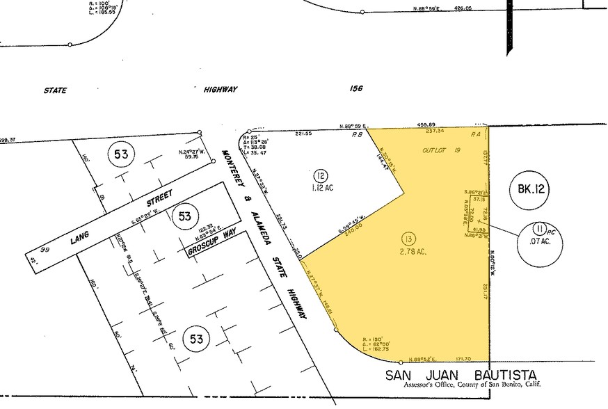 410 The Alameda, San Juan Bautista, CA for sale - Plat Map - Image 1 of 1