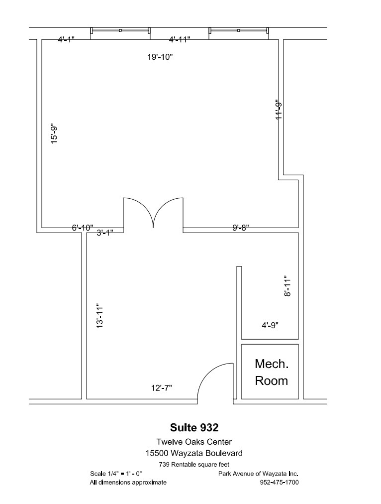 600 Twelve Oaks Center Dr, Wayzata, MN for lease Floor Plan- Image 1 of 1