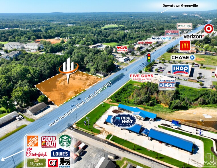 1455 W Wade Hampton Blvd, Greer, SC for sale - Building Photo - Image 1 of 3