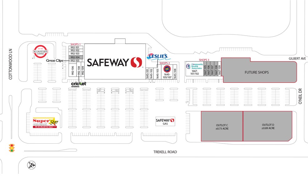 1667 N Trekell Rd, Casa Grande, AZ for lease - Site Plan - Image 2 of 3