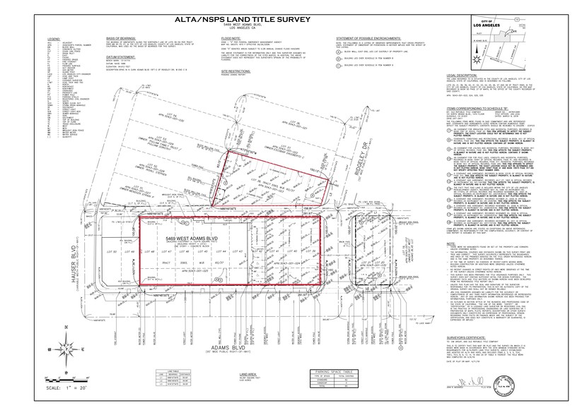 5469 W Adams Blvd, Los Angeles, CA for lease - Site Plan - Image 2 of 2