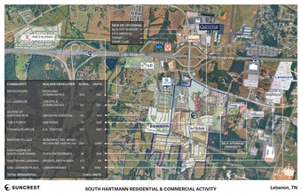 541 Bartons Creek Rd, Lebanon, TN - AERIAL  map view