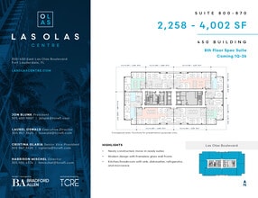 450 E Las Olas Blvd, Fort Lauderdale, FL for lease Floor Plan- Image 2 of 2