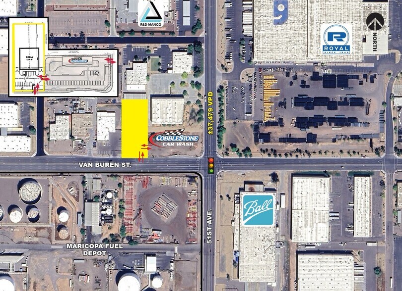 302 N 51st Ave, Phoenix, AZ for sale - Aerial - Image 2 of 11