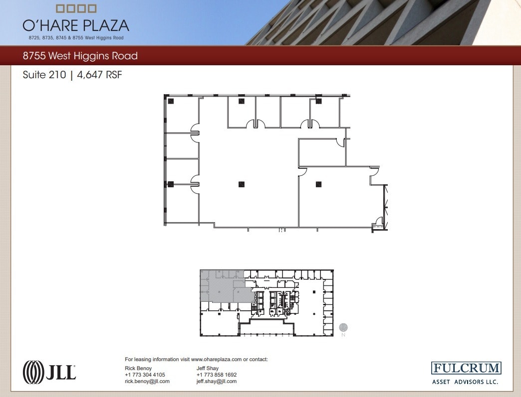 8725 W Higgins Rd, Chicago, IL for lease Floor Plan- Image 1 of 1