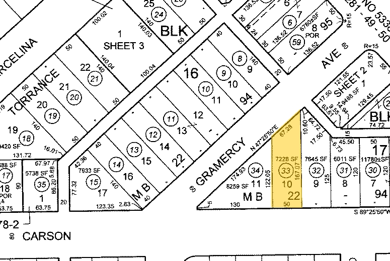 1963-1965 W Carson St, Torrance, CA for sale Plat Map- Image 1 of 1