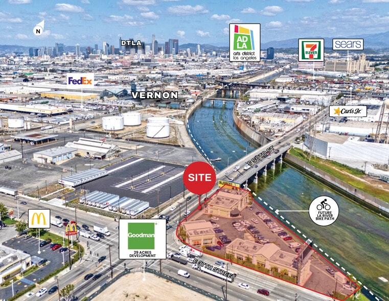 3600-3698 S Soto St, Vernon, CA for sale - Aerial - Image 3 of 3