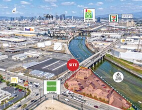 3600-3698 S Soto St, Vernon, CA - AERIAL  map view