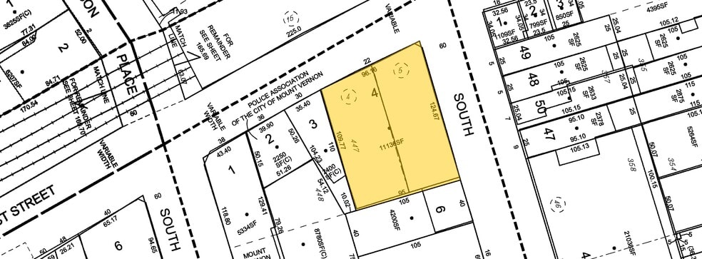 22-28 W 1st St, Mount Vernon, NY for sale - Plat Map - Image 3 of 6