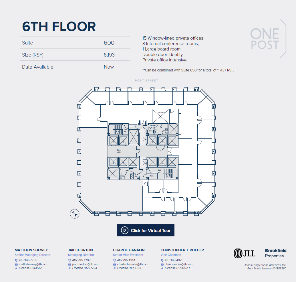 1 Post St, San Francisco, CA for lease Interior Photo- Image 1 of 6