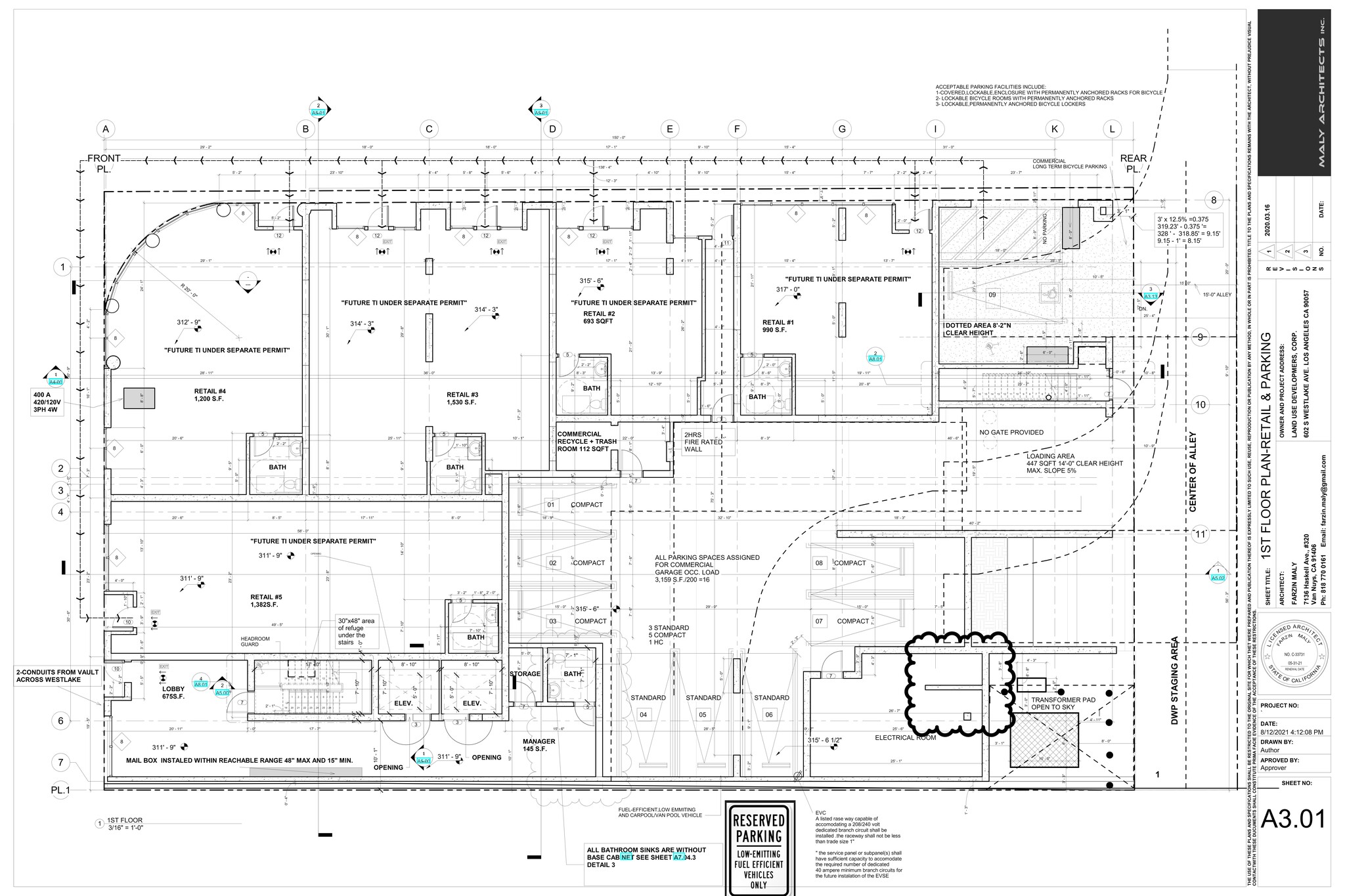 602 S Westlake Ave, Los Angeles, CA for lease Site Plan- Image 1 of 2