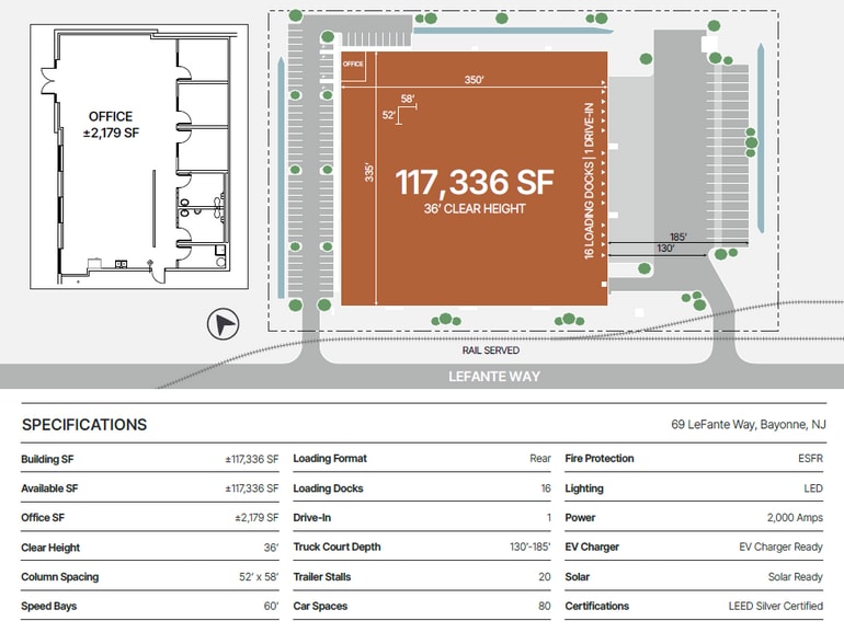 69 Lefante Way, Bayonne, NJ for lease - Site Plan - Image 3 of 14