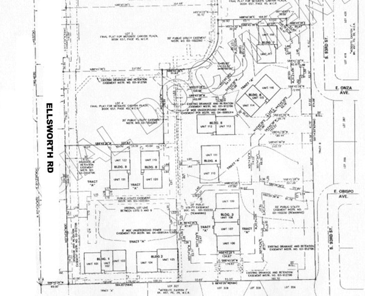 2919 S Ellsworth Rd, Mesa, AZ for lease - Plat Map - Image 3 of 5
