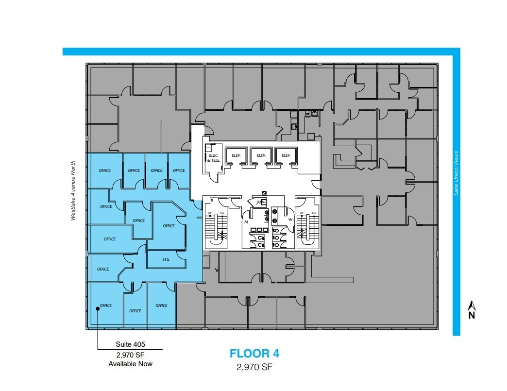 1200 Westlake Ave N, Seattle, WA for lease Floor Plan- Image 1 of 1