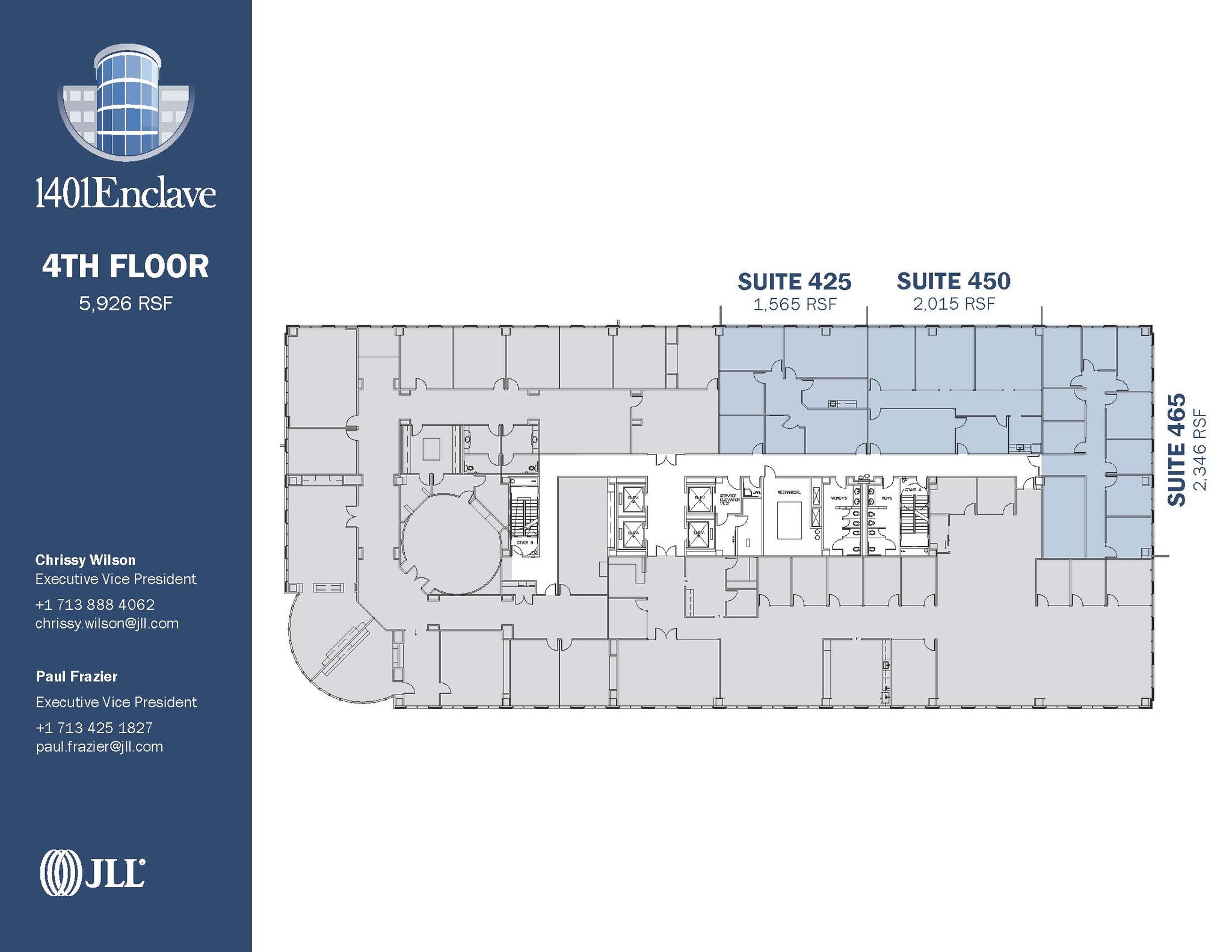 1401 Enclave Pky, Houston, TX for lease Floor Plan- Image 1 of 1