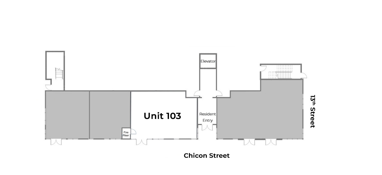 1212 Chicon St, Austin, TX 78702 - Unit 103 -  - Floor Plan - Image 1 of 1