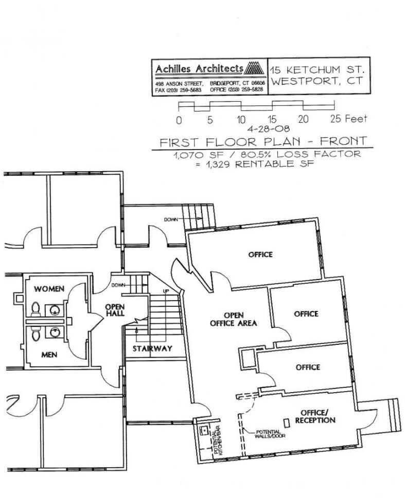 15 Ketchum St, Westport, CT for lease Floor Plan- Image 1 of 8