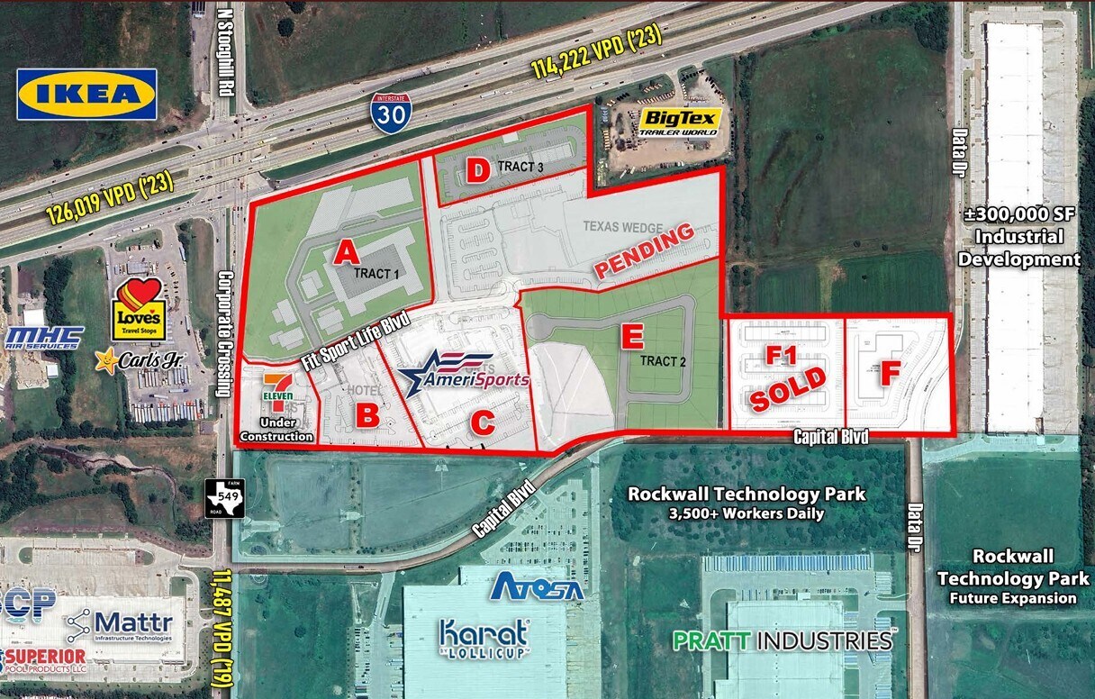 SEC I-30 & FM 549 – Fit Sport Life Development, Rockwall, TX for sale Building Photo- Image 1 of 5