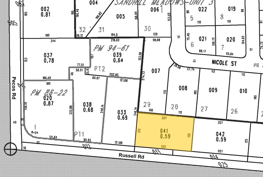 3470 E Russell Rd, Las Vegas, NV for lease - Plat Map - Image 2 of 64
