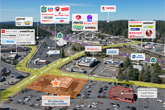 841-1043 Sutton Way, Grass Valley, CA - AERIAL  map view - Image1