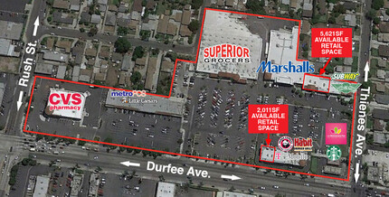 1830 Durfee Ave, South El Monte, CA - AERIAL  map view